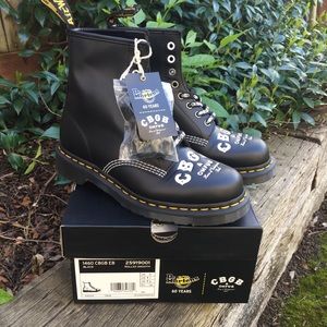 1460 cbgb smooth leather lace up boots